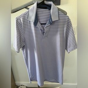 Greyson polo. Light purple with white stripes. Worn in perfect condition. Size S